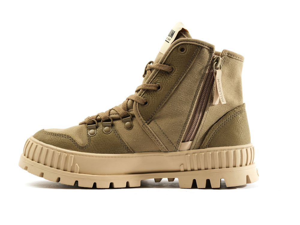 Zapatillas Palladium PALLASHOCK HIKER Mujer Verde Oliva | Costa Rica-80213